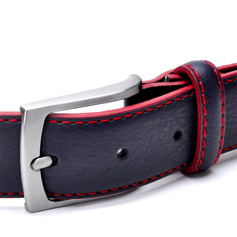 Men's Pin Buckle Leather Leisure Belt