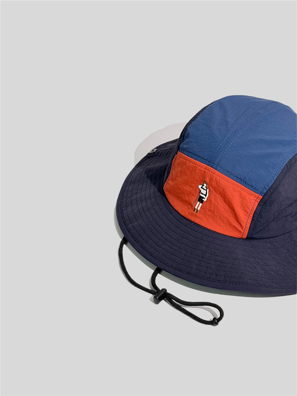 Retro Contrast Color Fast-drying Bucket Outdoor Sun Hat