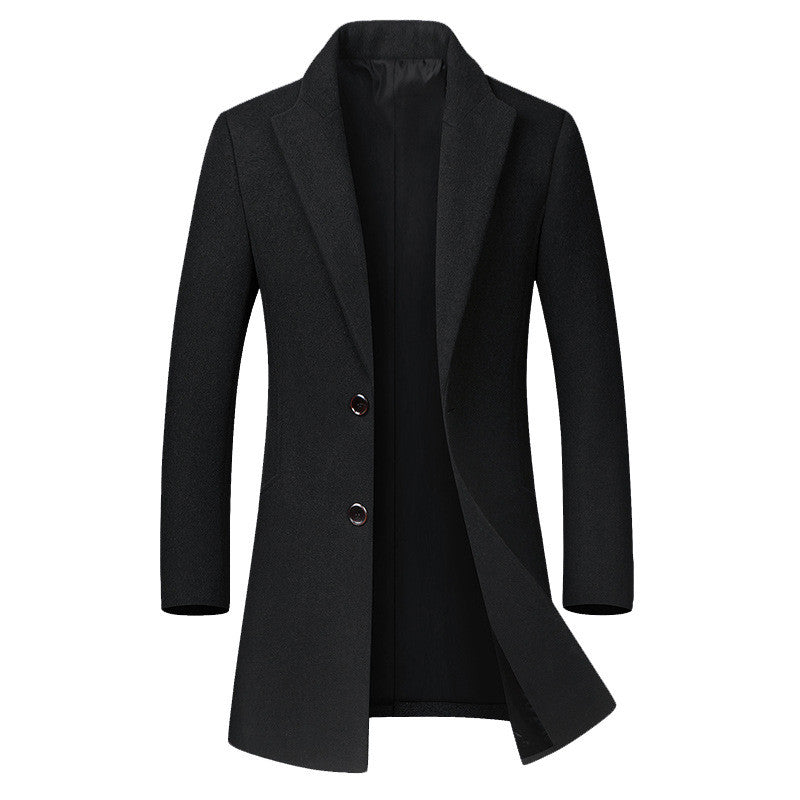 Trench Coat style long woollen Overcoat Jacket