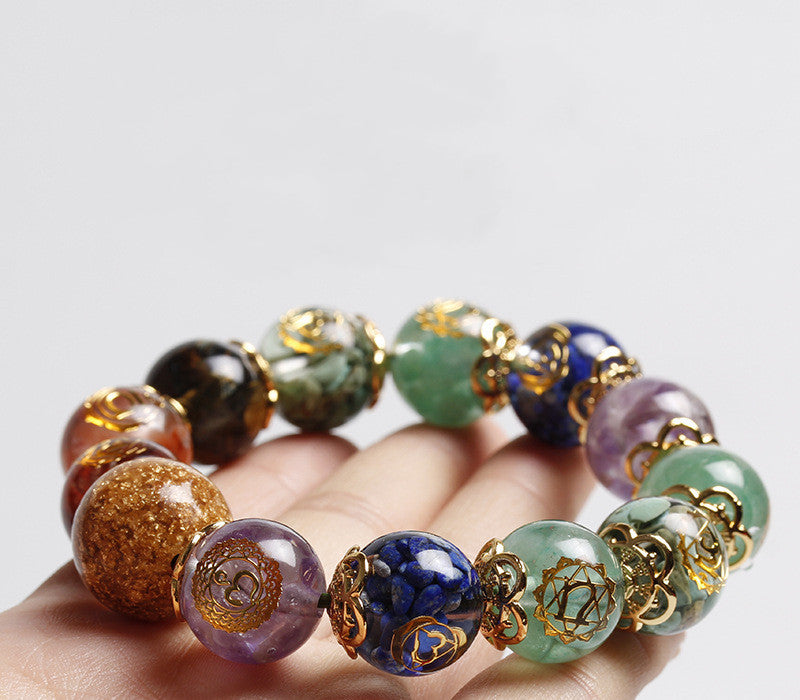 Healing Energy Organite Chakra Crystal Bracelet