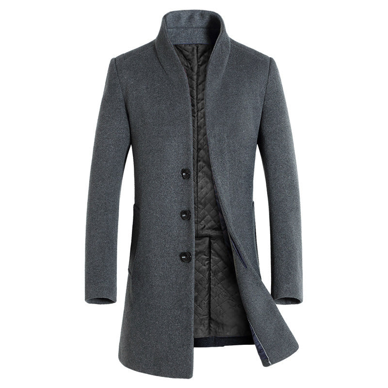 Trench Coat style long woollen Overcoat Jacket