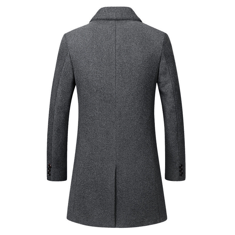 Trench Coat style long woollen Overcoat Jacket