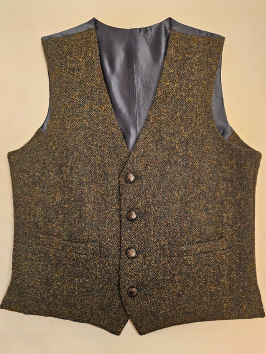 Multi-coloured Donegal Tweed Fleck Vest/Waistcoat