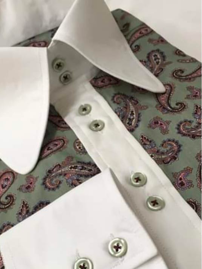 Floral Medium Tone White Shirt