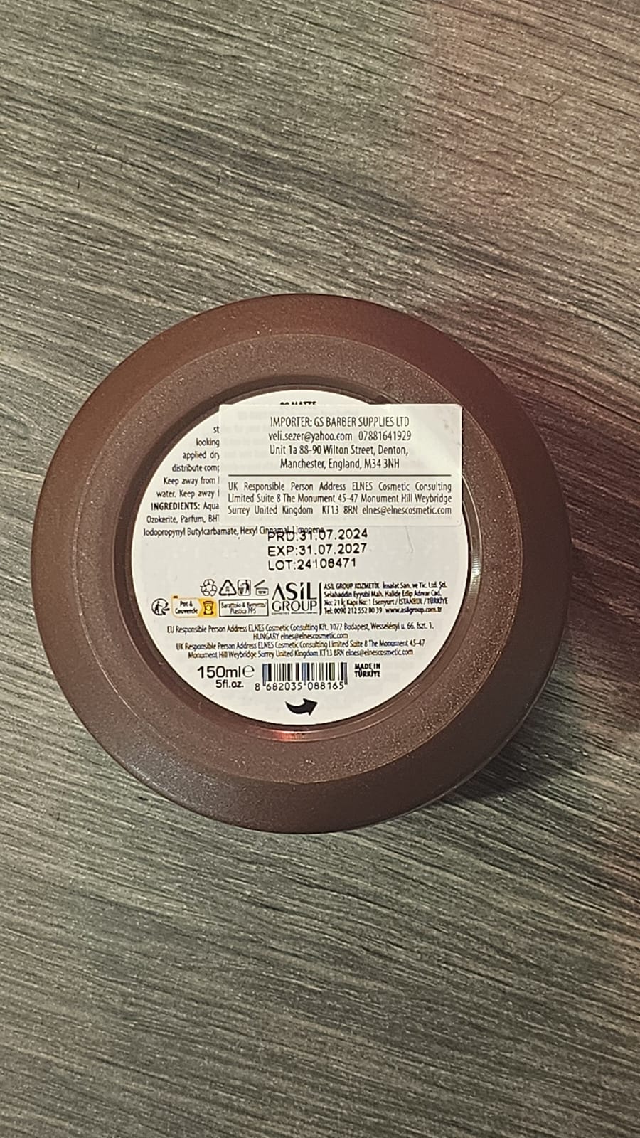 Crème de la Crème Texturizing Paste in Blk — by Mr. Wilson’s Traditional Gents Salon at Dressedly Smart (Copy)
