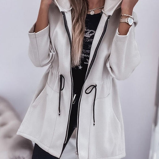 Women's Casual Hooded Fashion Jacket Clothing